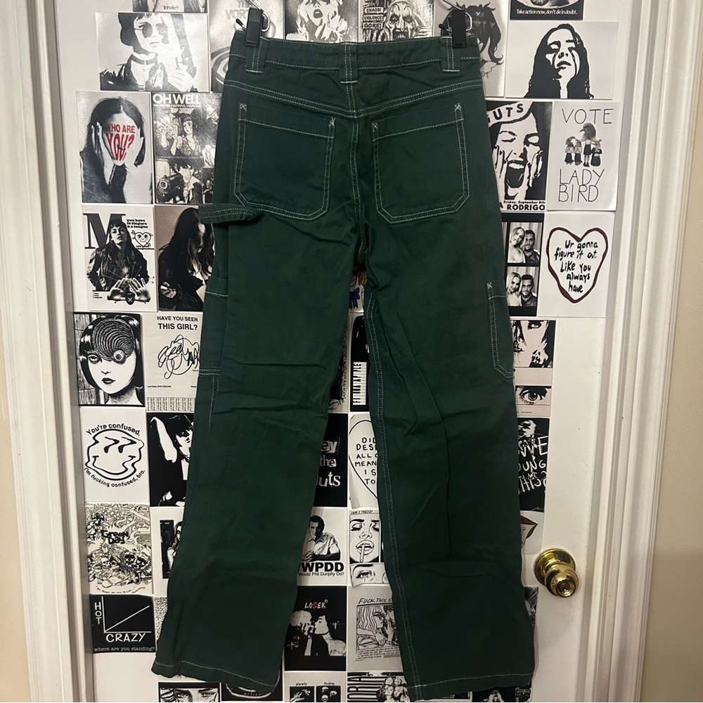 Garage Green Dani Carpenter Pants - Picture 2 of 3